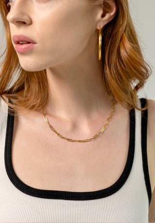 Dainty Paperclip Necklace