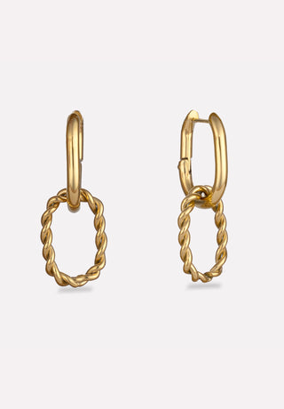 Double Drop Hoop Earrings