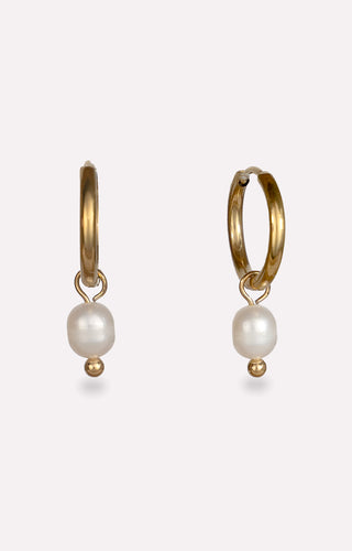 Freshwater Pearl Huggie Hoops