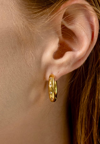 Starry Hoops Earrings